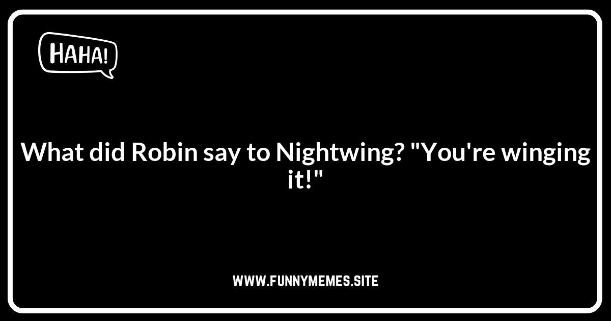 Robin vs. Nightwing Jokes: Sibling Rivalry Puns
