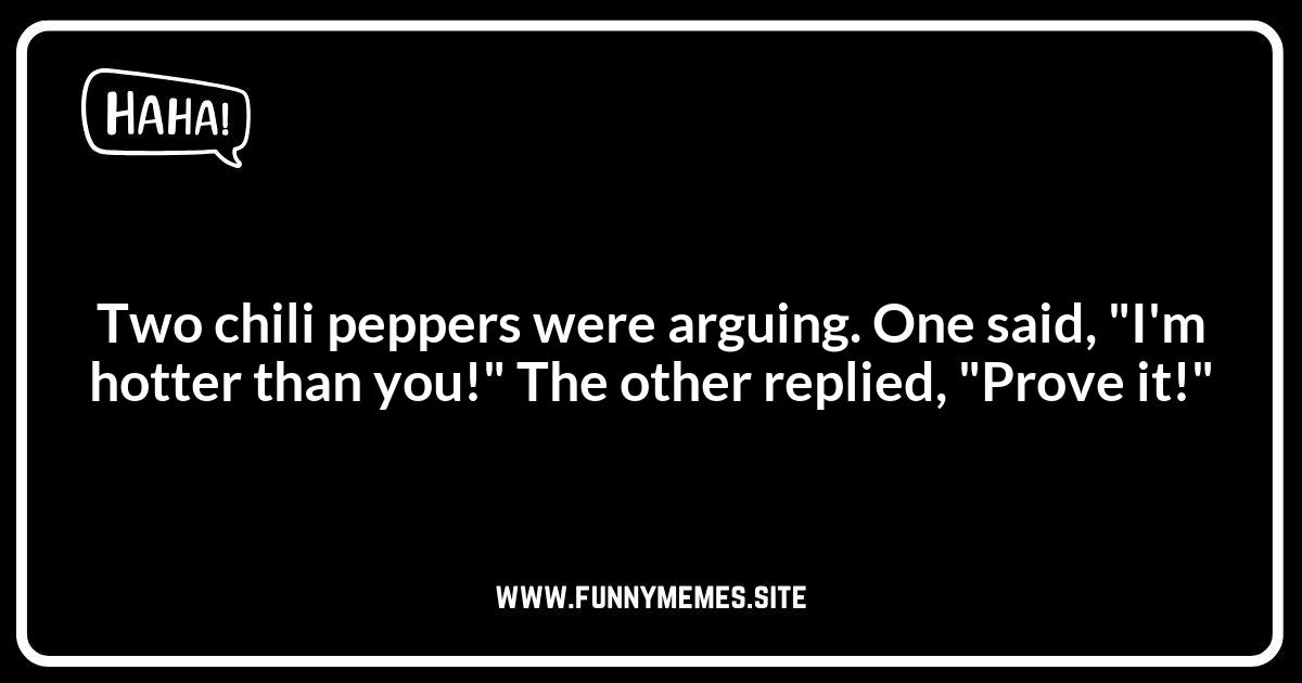 Chili Pepper Jokes: When Chili Peppers Come to Life