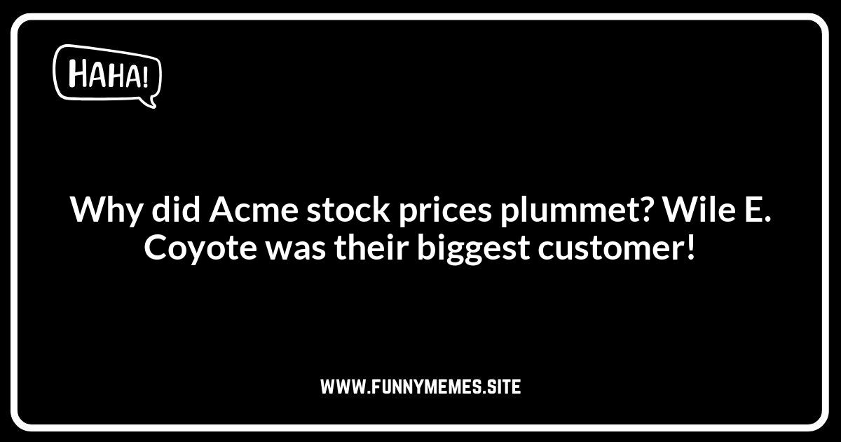 Coyote Jokes Inspired by Looney Tunes: Acme Approved!