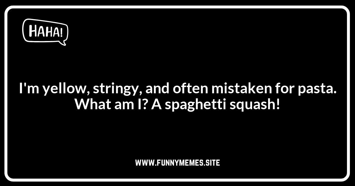 Spaghetti Squash Jokes: Riddles to Test Your Wits