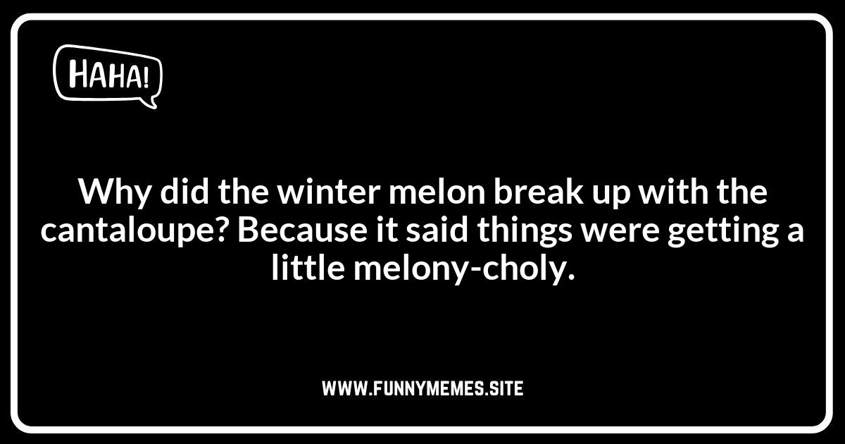Winter Melon Jokes: A Slice of Humor