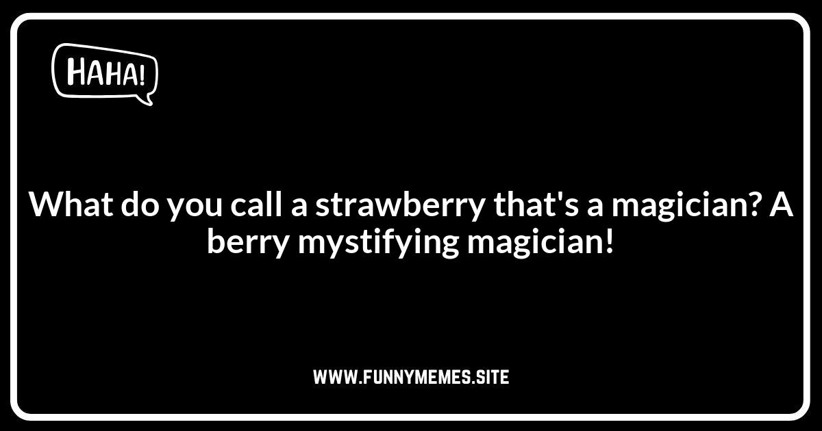 Strawberry Jokes: Corny Strawberry Jokes
