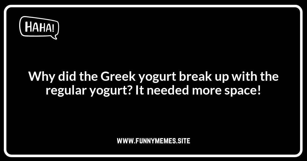 Greek Yogurt Jokes: OPA! It's Funny!