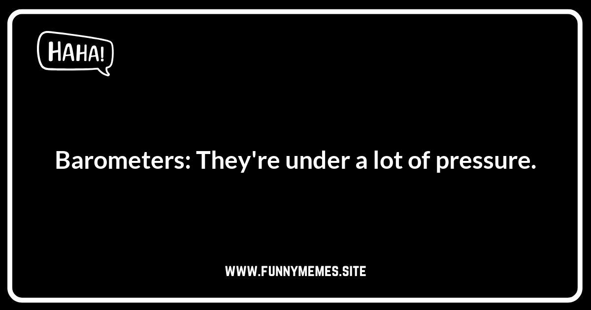 Funny Barometer One-Liners: Short and Sweet!