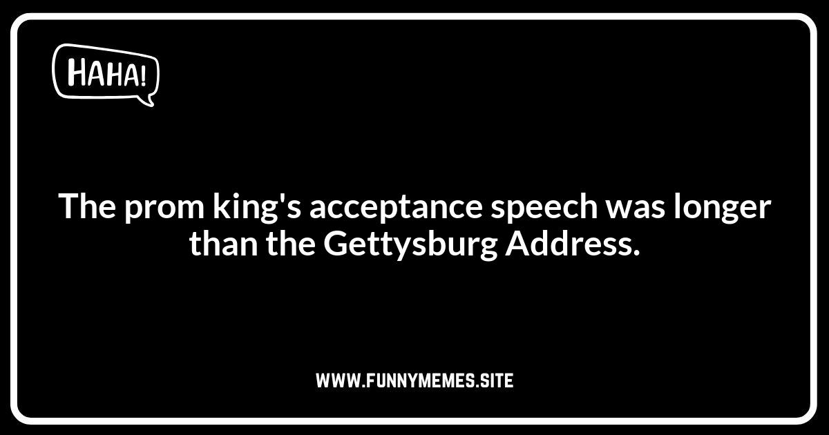 Prom King and Queen Jokes: Crowning Achievements in Comedy