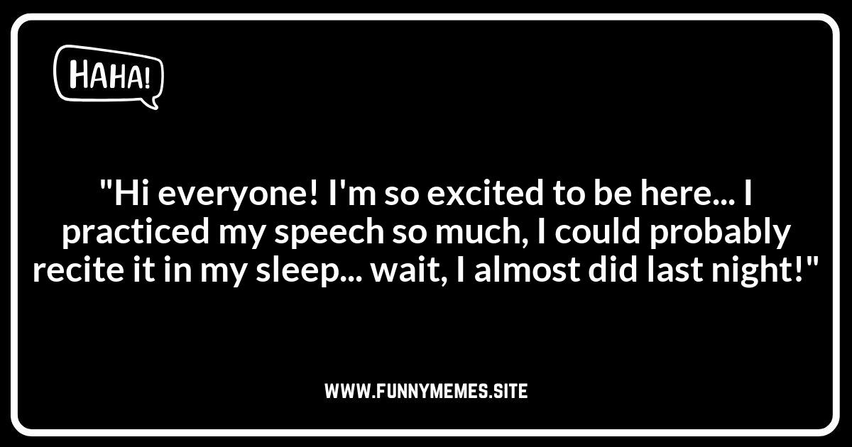 Bat Mitzvah Speech Jokes: Nailed It!