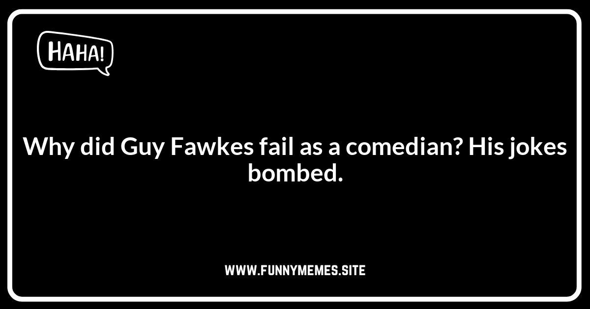 Guy Fawkes Jokes: Plotting a Funny Night