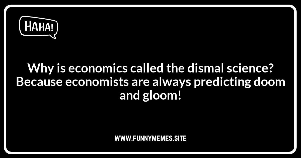 Economist Jokes: The Dismal Science, Hilariously Dealt With