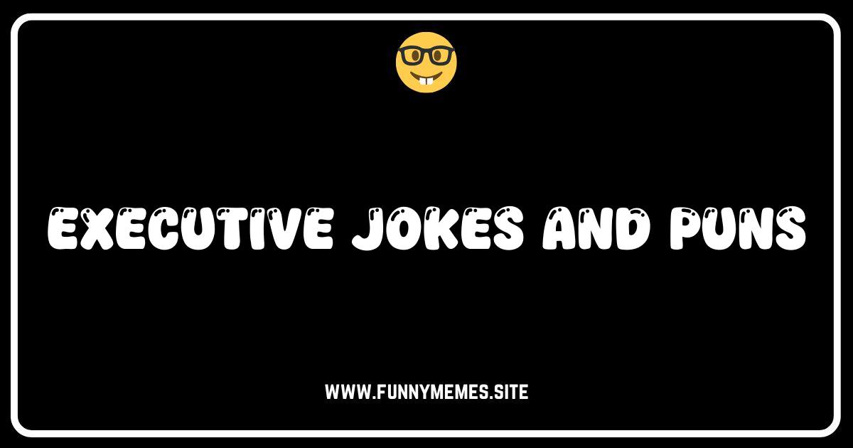 Executive Order: Hilarious Jokes & Puns for the C-Suite Crowd