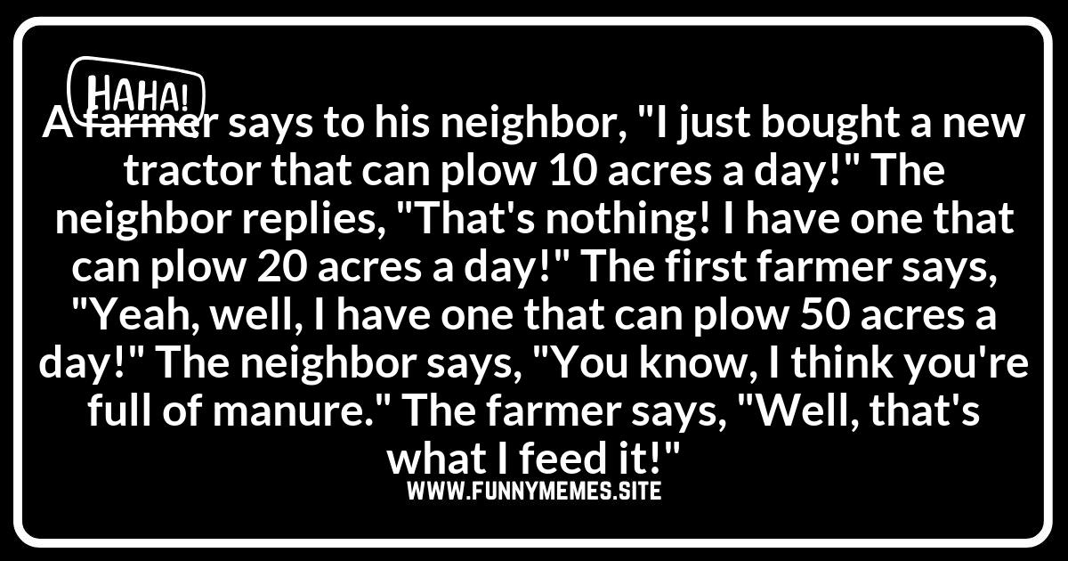 Farmer Jokes About Farm Life