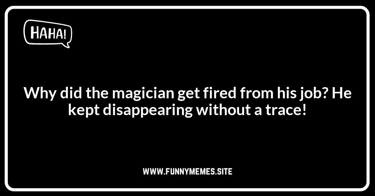 Magician Jokes: Classic One-Liners