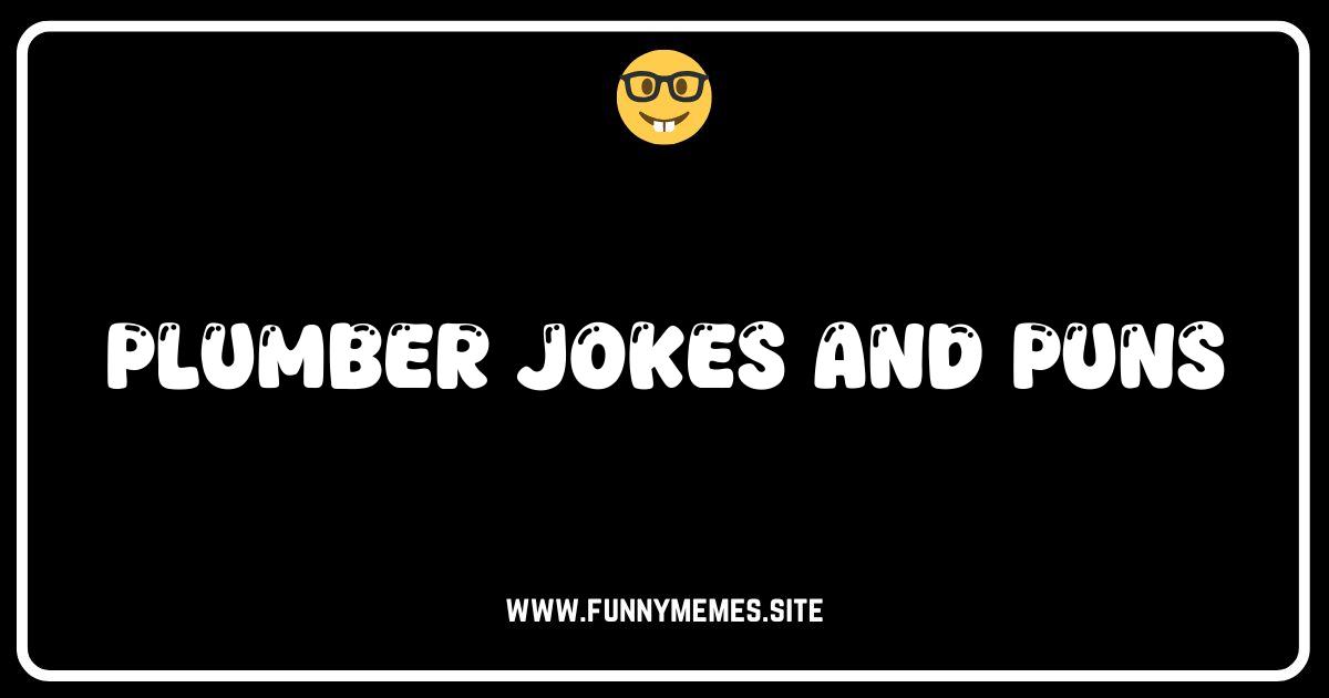 Clogged Pipes Got You Down? Flush Your Troubles Away with Hilarious Plumber Jokes!