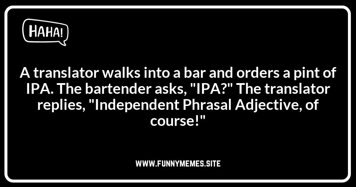 Translator Jokes for Language Nerds: Inside Jokes