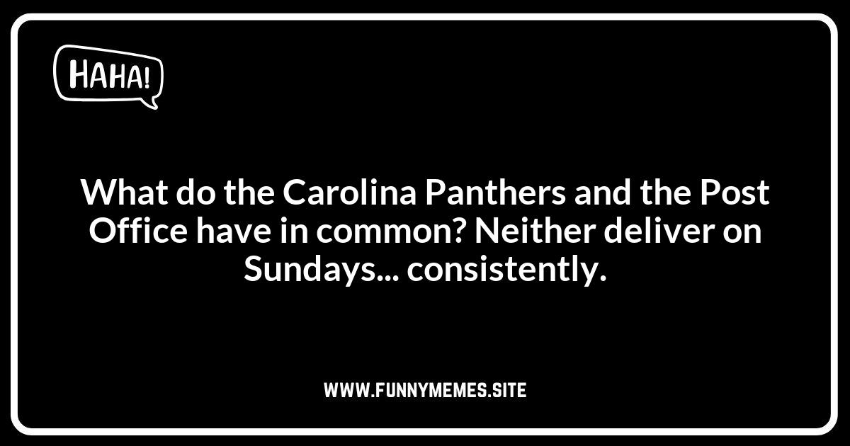 Carolina Panthers Jokes That Even Non-Fans Will Find Funny