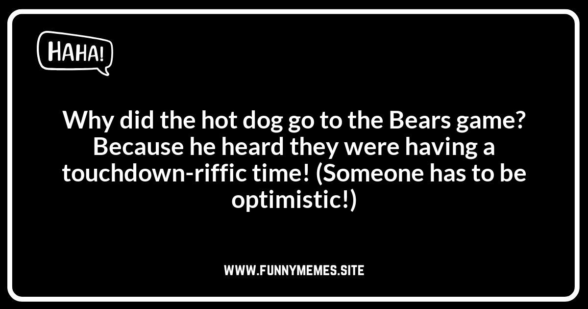 Chicago Bears Jokes: Tailgating and Touchdown Humor