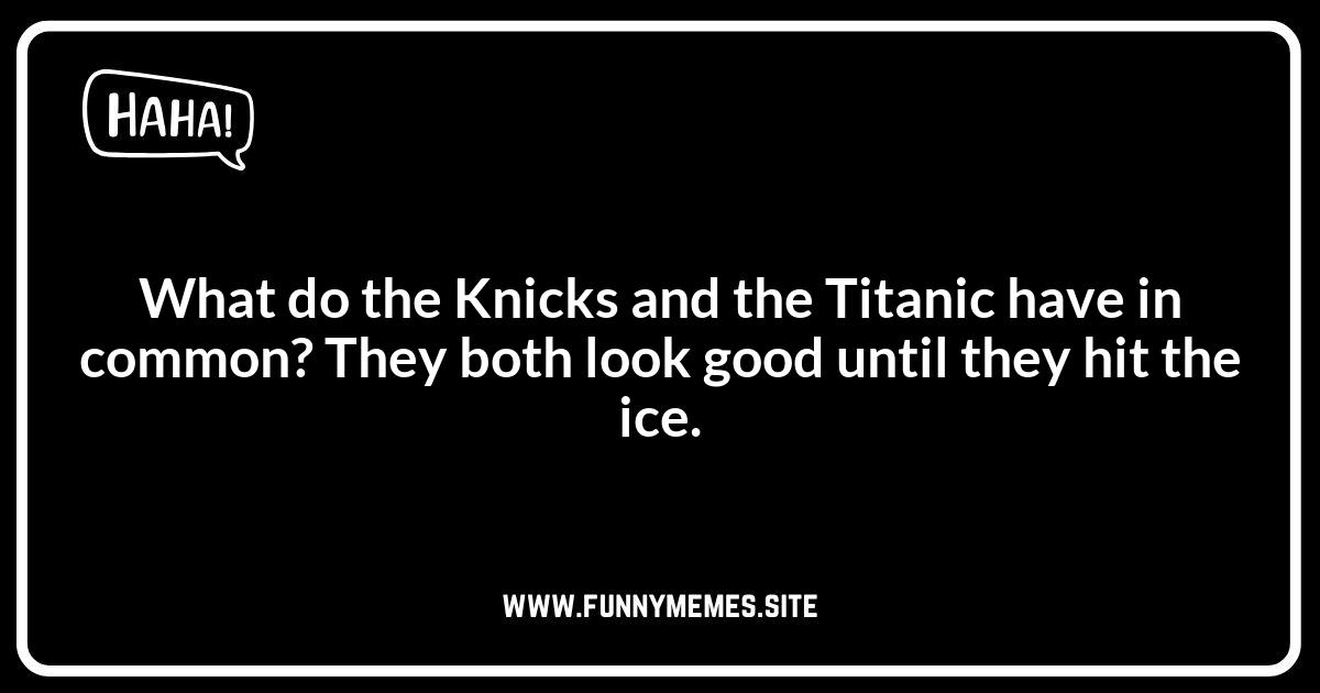 New York Knicks Jokes About Losing Streaks