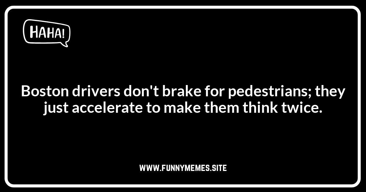 Boston Jokes: One-Liners About Driving in the City