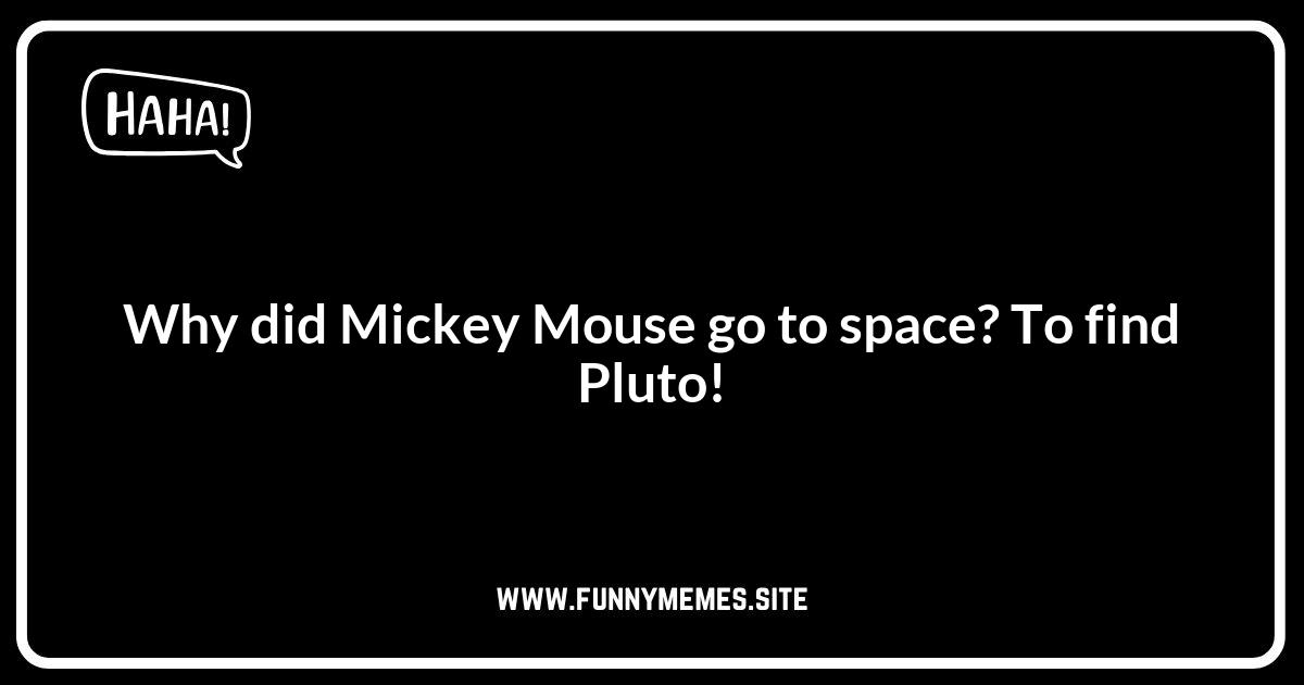 Disney World Jokes: Where Dreams (and Puns) Come True