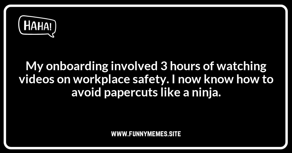 Relatable New Job Jokes About Onboarding