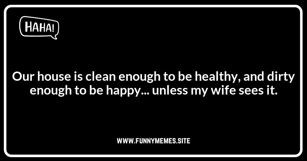 Relatable Relationship Argument Jokes About Household Chores