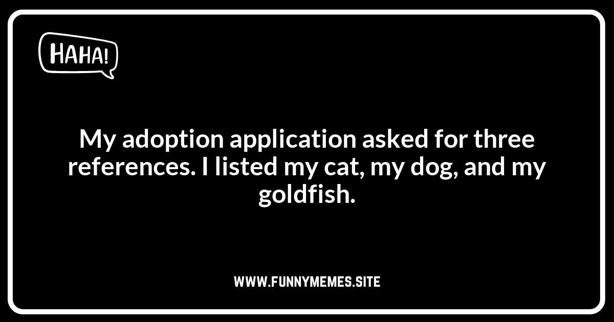 Adoption Application Jokes: Filling Out Forms with Flair