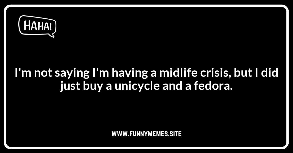 Midlife Crisis Jokes: The Age-Old Humor