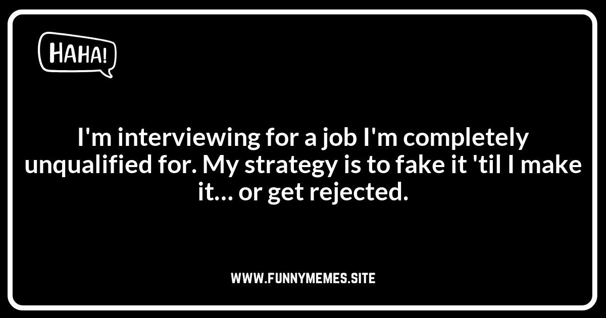 Career Change Jokes: The Interview Process