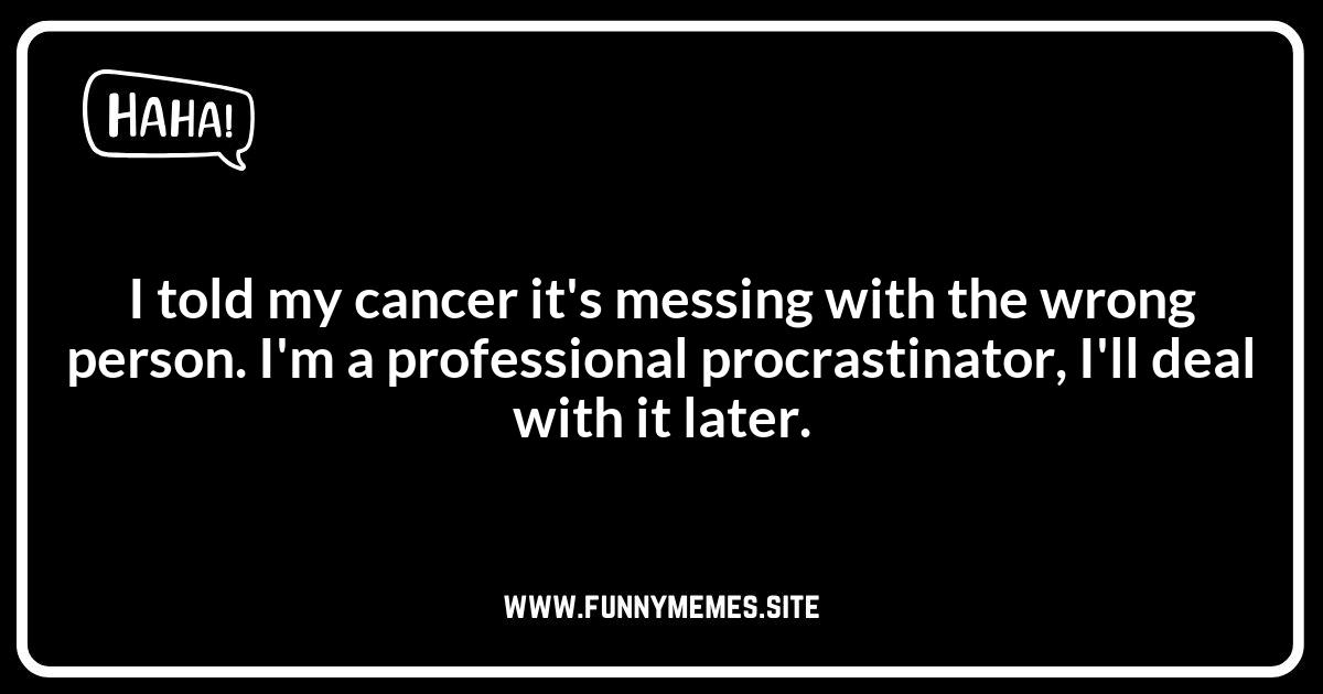 Cancer Jokes: Humor as a Coping Strategy