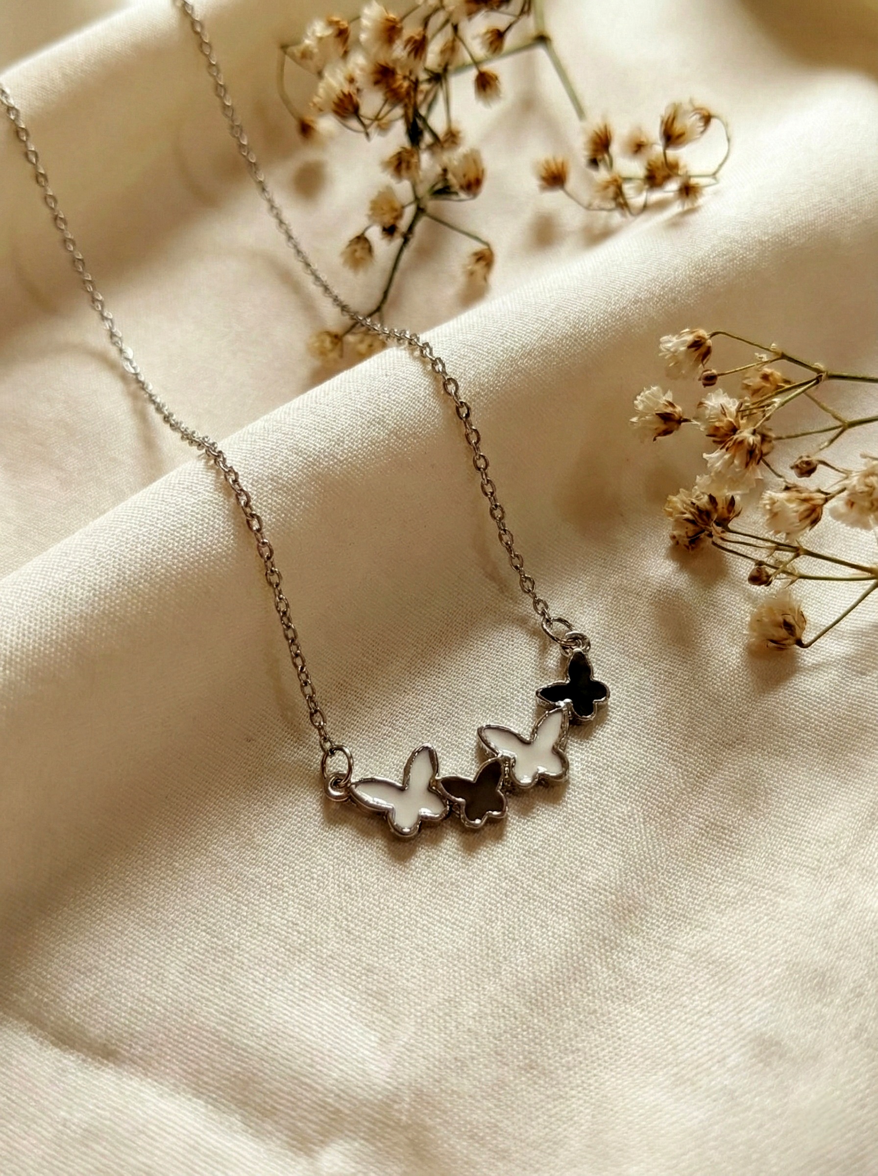 Elegant Butterfly Charm Necklace