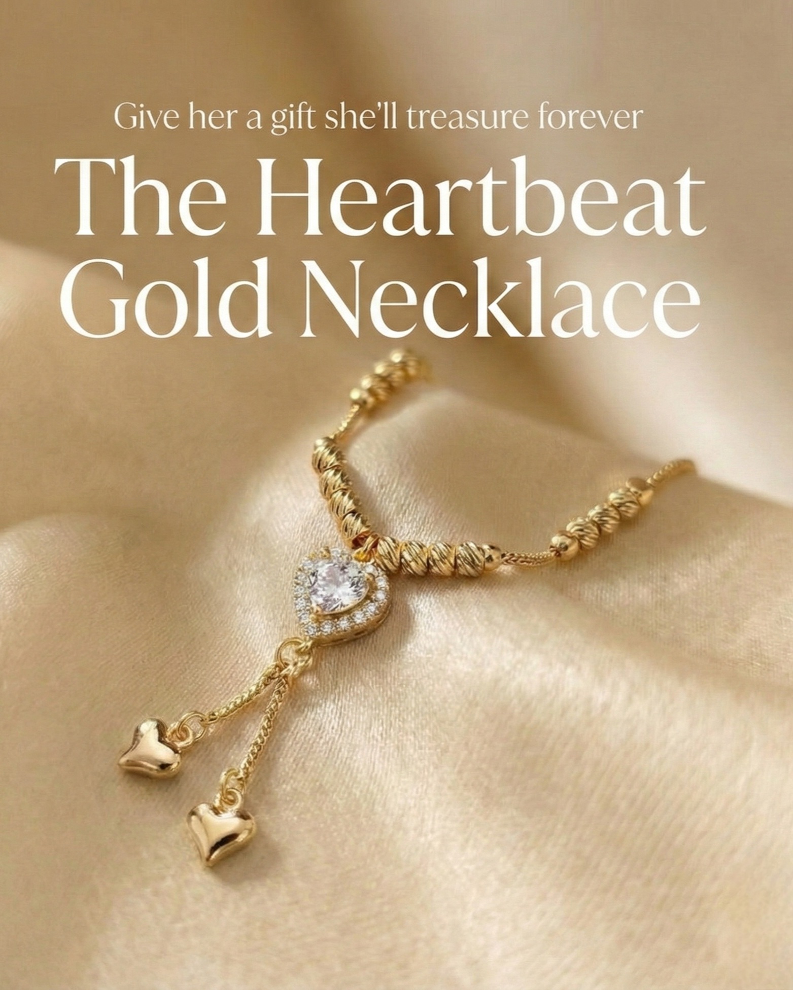 Heartbeat Gold Necklace