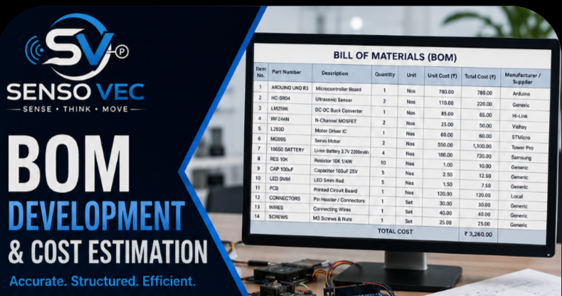 Bill of Materials (BOM) Development & Cost Estimation