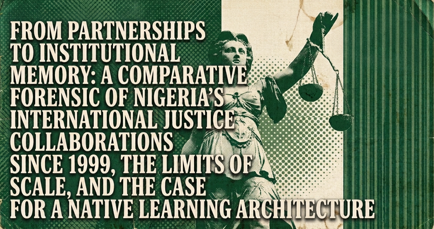 From Partnerships to Institutional Memory: A Comparative Forensic of Nigeria’s International Justice Collaborations Since 1999, the Limits of Scale, and the Case for a Native Learning Architecture