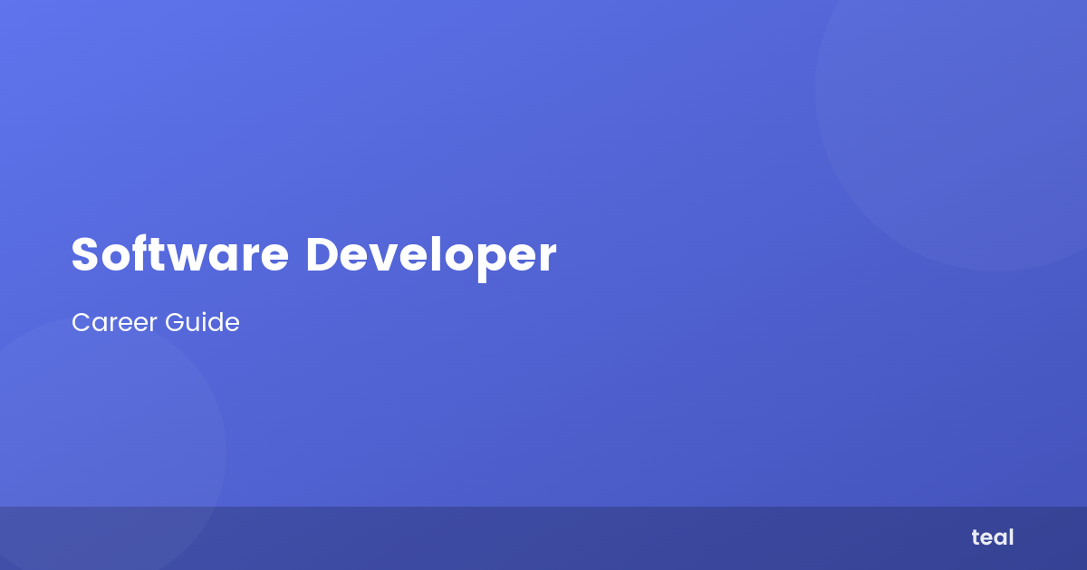 Toro Software Developer What is a Software Developer? - Career Insights | Teal