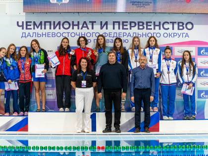 Сборная Приморья заняла второе общекомандное место на чемпионате и первенстве Дальнего Востока по плаванию