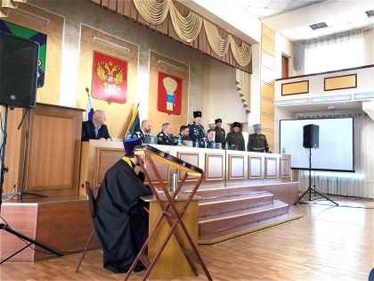 Представитель Главного управления Минюста России 
по Приморскому краю принял участие в работе Большого круга Приморского отдельского казачьего общества 
Уссурийского войскового каз