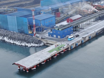 Завершен первый этап строительства причала во Врангеле