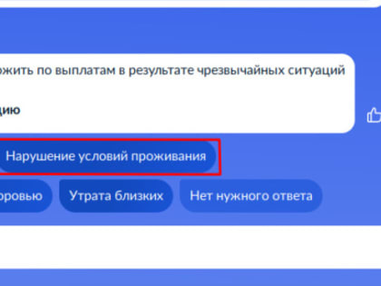 Информация о подаче заявления по предоставлению помощи пострадавшим при ЧС