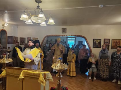 Архиерейское богослужени в Анучино в Неделю Всех святых, в земле Российской просиявших (+ Фото + Видео)