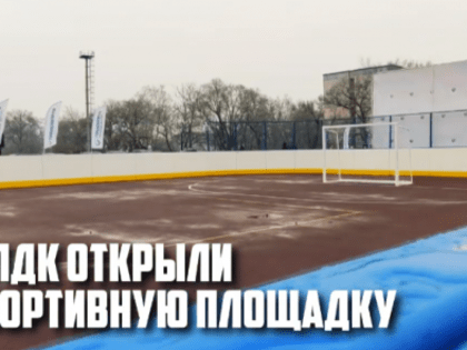 В ЛДК открыли спортивную площадку