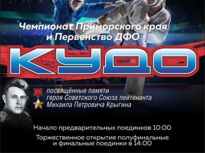 Сильнейшие кудоисты Дальнего Востока сразятся за медали