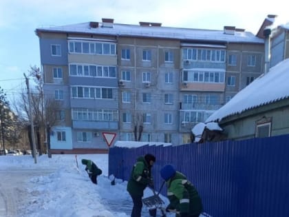 Ликвидация последствий снежного циклона продолжается