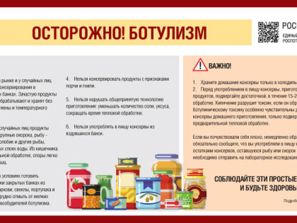 О профилактике ботулизма (ПАМЯТКА)