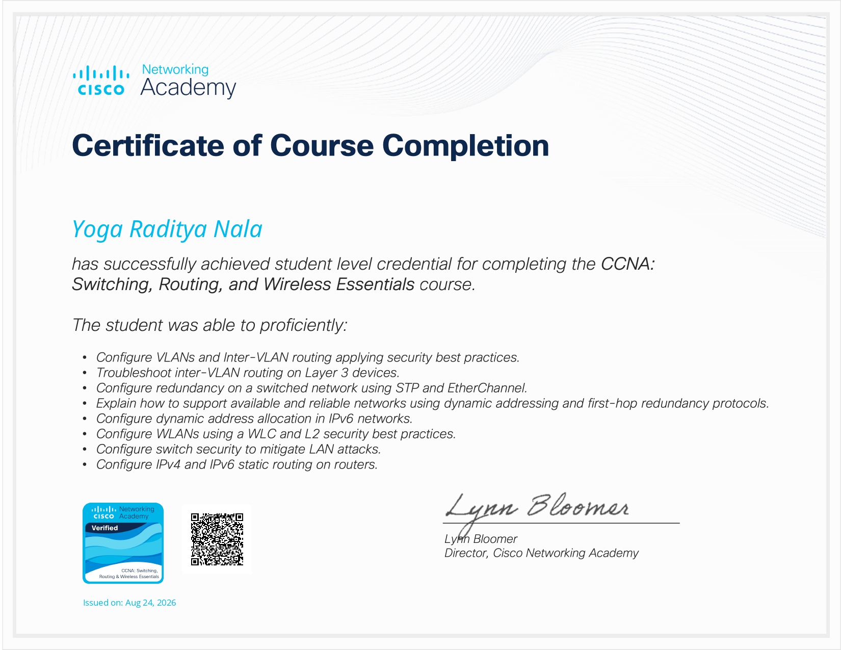 CCNA: Switching, Routing, and Wireless Essentials - Page 1
