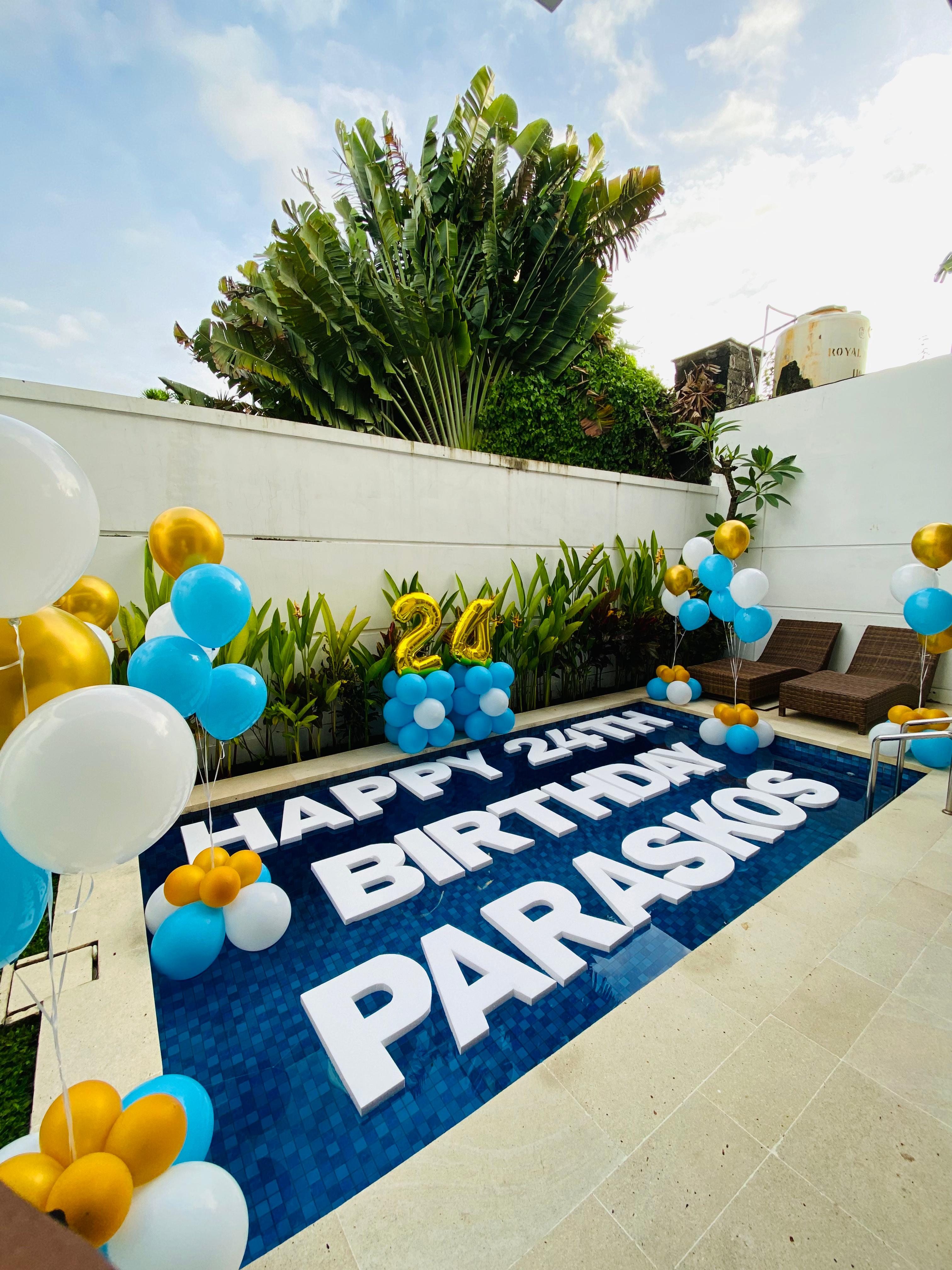 Pool Decoration Setup