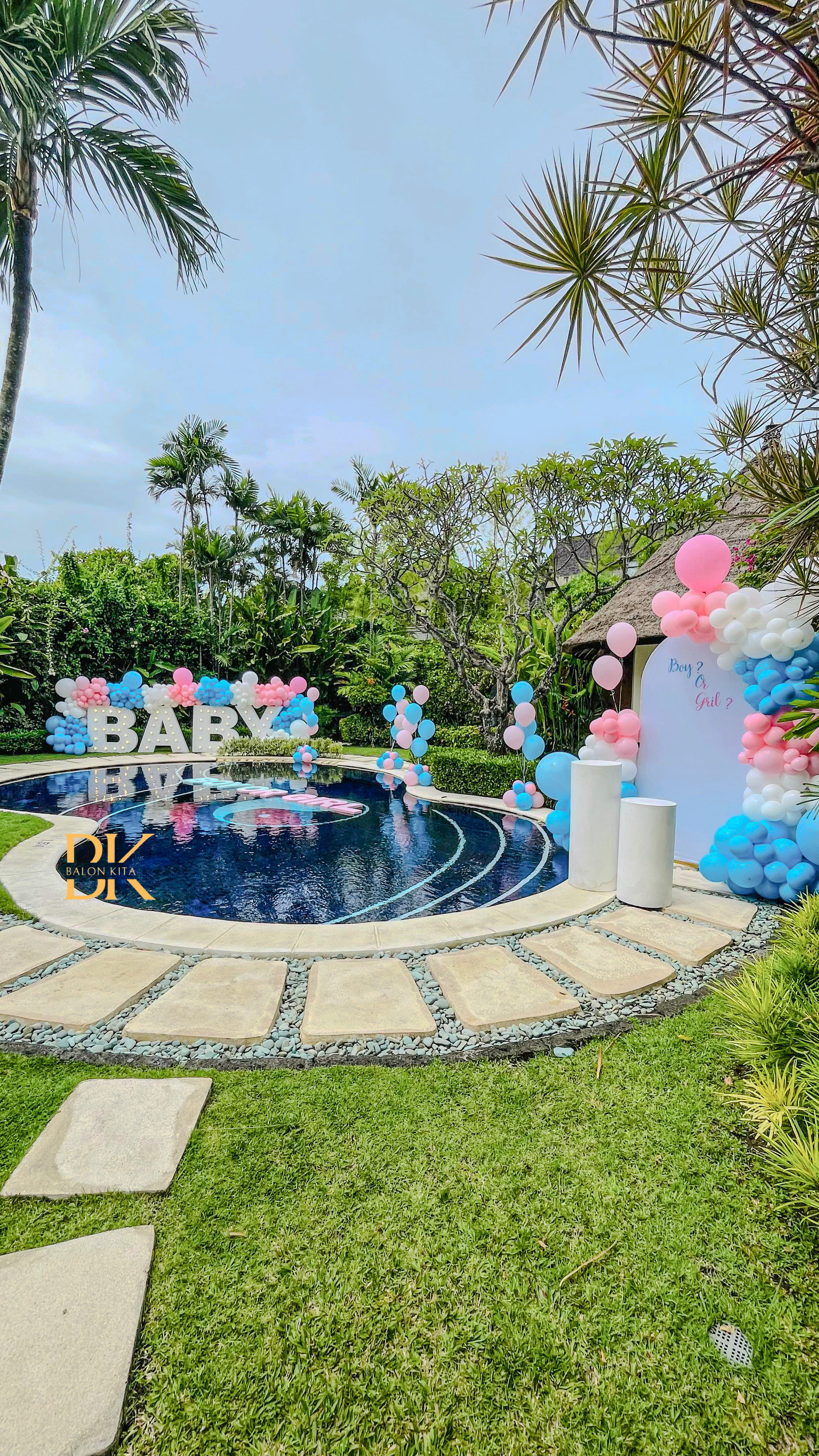 Gender Reveal Setup