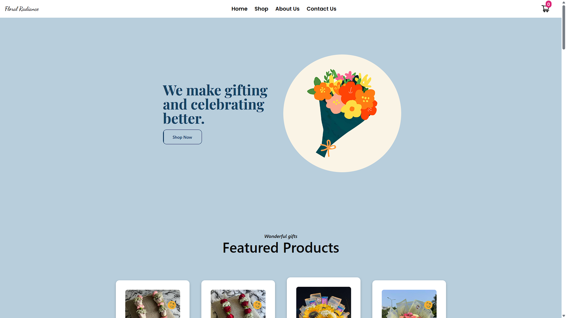 Floral Radiance | E-commerce - 1