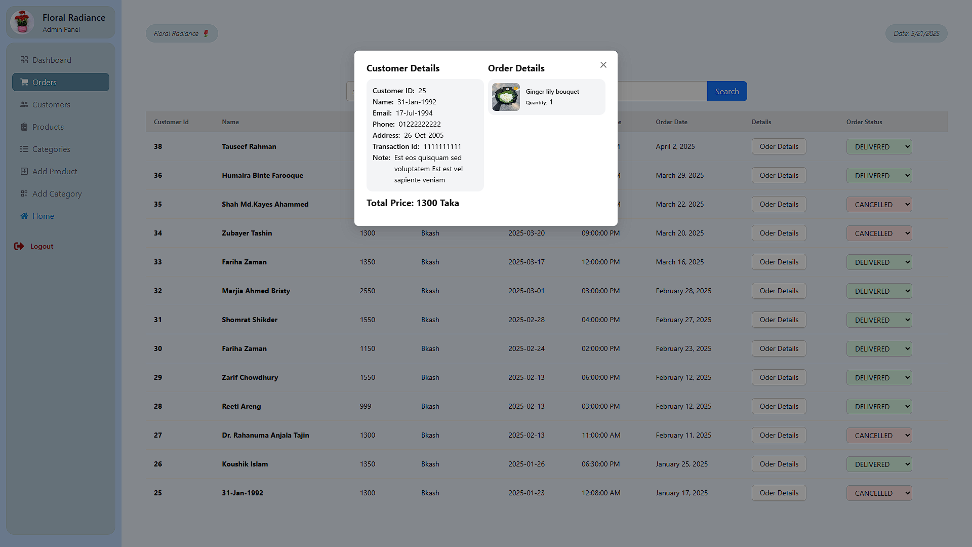 Floral Radiance | E-commerce - 7