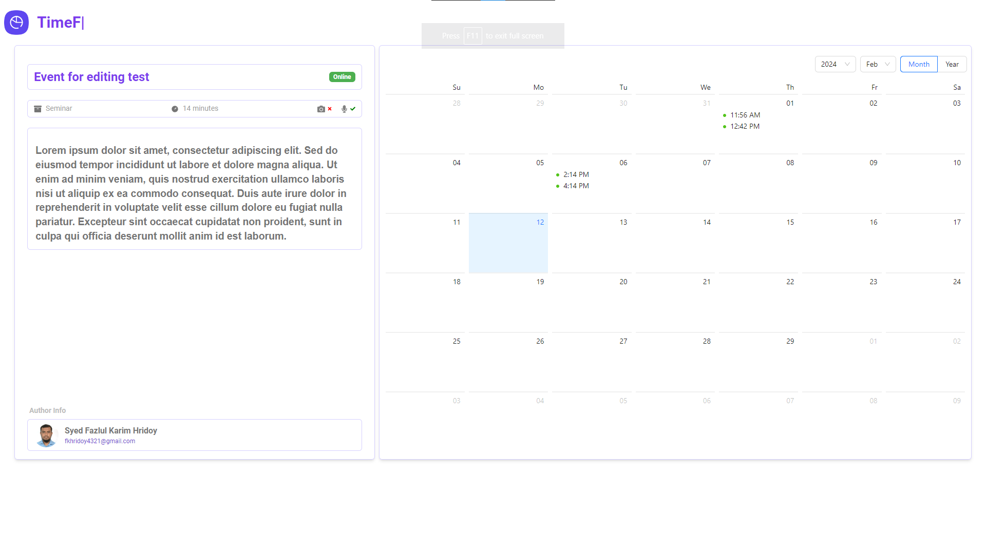TimeForge | Event Scheduling & Meeting - 12