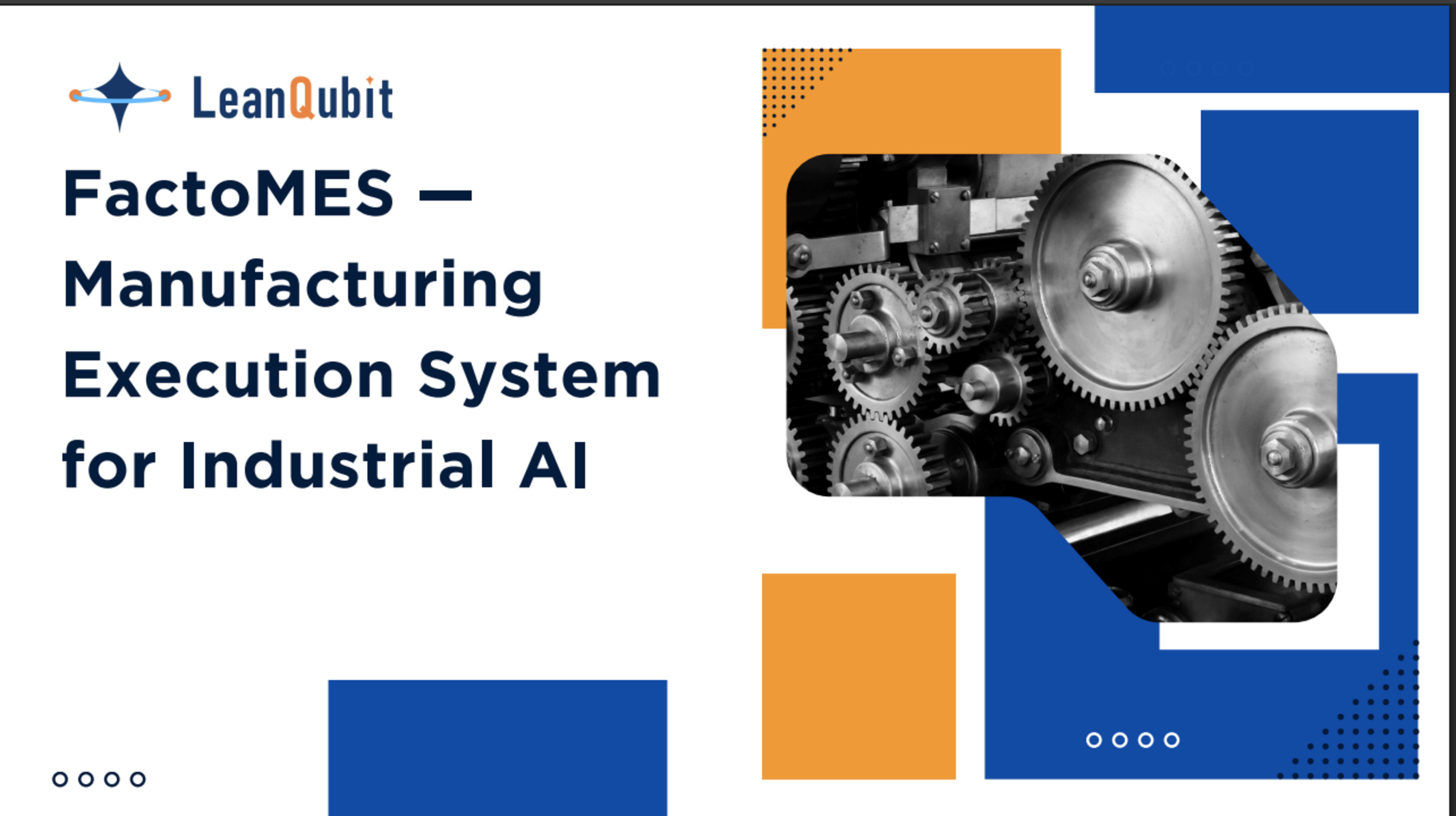 FactoMES — Manufacturing Execution System for Industrial AI
