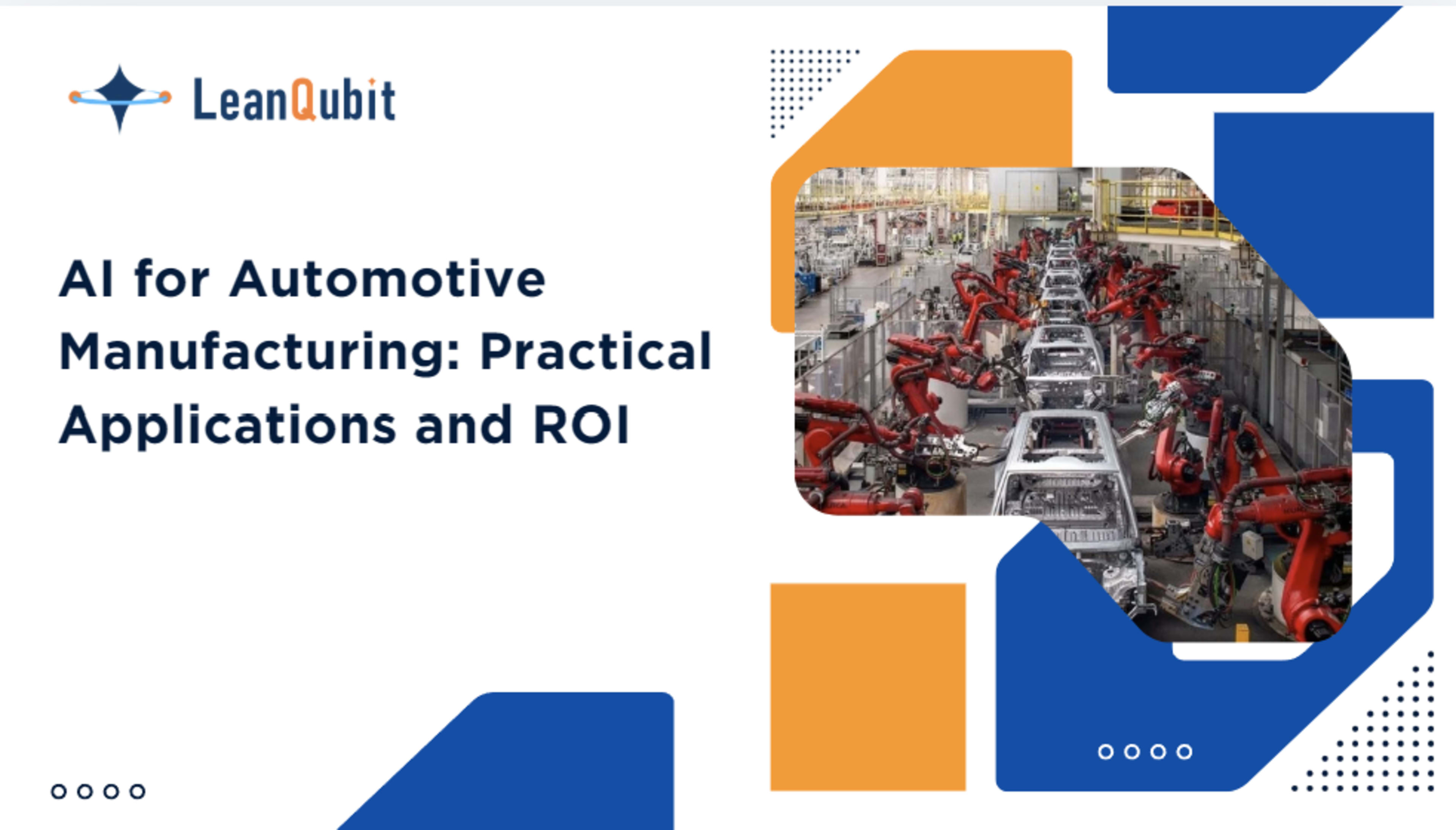 AI for Automotive Manufacturing: Practical Applications and ROI